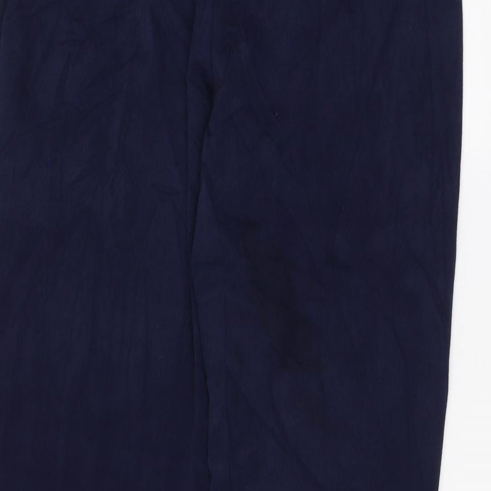 Susan Graver Womens Blue   Trousers  Size M L26 in