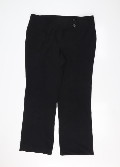Womens UK Size 18 Dorothy Perkins Regular Fit  Black Trousers
