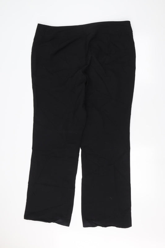 Womens UK Size 18 Dorothy Perkins Regular Fit  Black Trousers