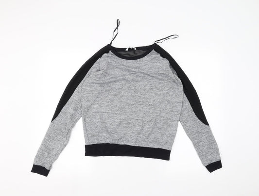 Womens UK Size 10 New Look Grey Pullover Jumper