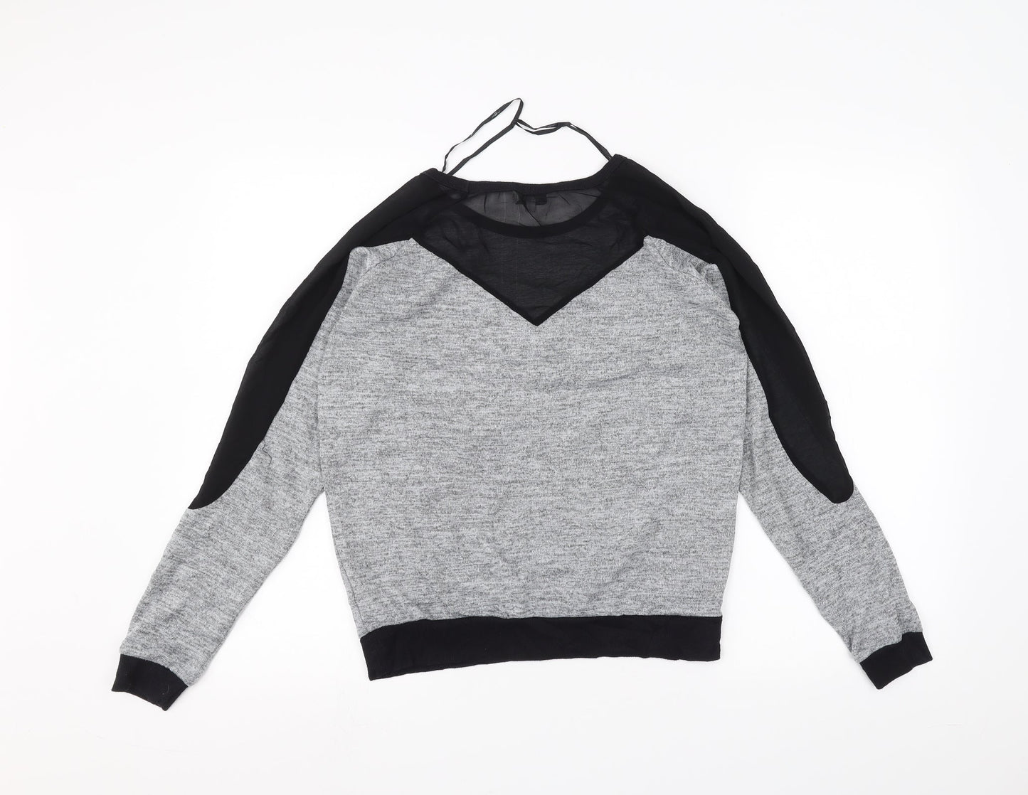 Womens UK Size 10 New Look Grey Pullover Jumper