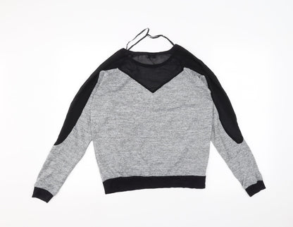 Womens UK Size 10 New Look Grey Pullover Jumper