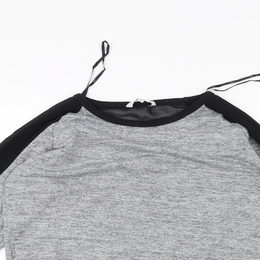 Womens UK Size 10 New Look Grey Pullover Jumper
