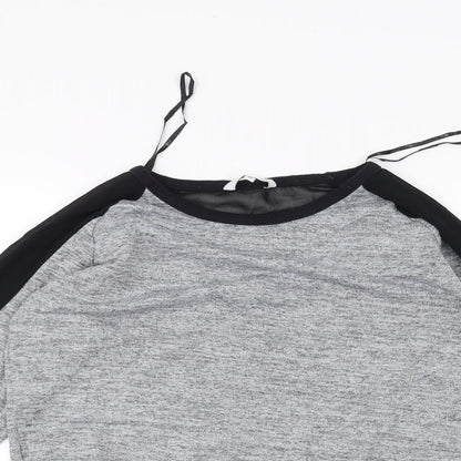 Womens UK Size 10 New Look Grey Pullover Jumper