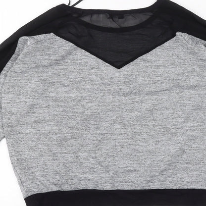 Womens UK Size 10 New Look Grey Pullover Jumper