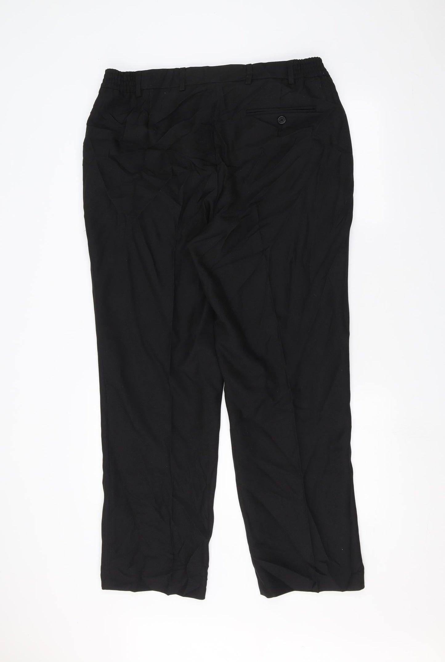 PREMIER MAN  Womens Black   Trousers  Size 8 L27 in
