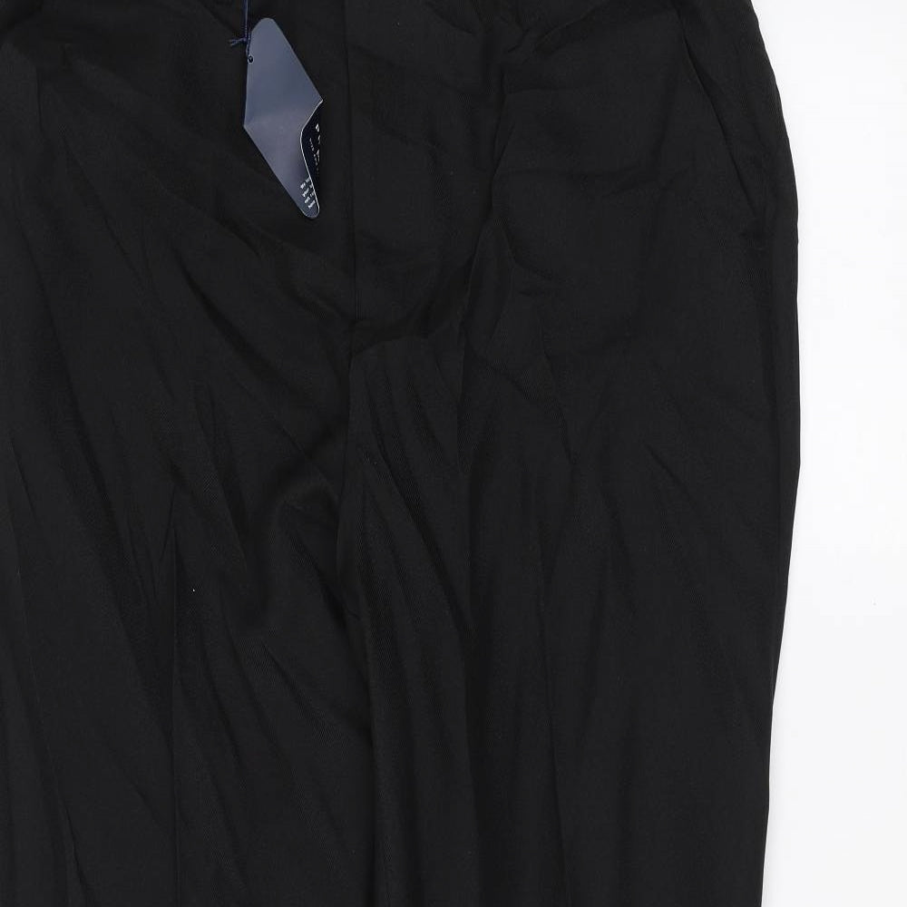 PREMIER MAN  Womens Black   Trousers  Size 8 L27 in