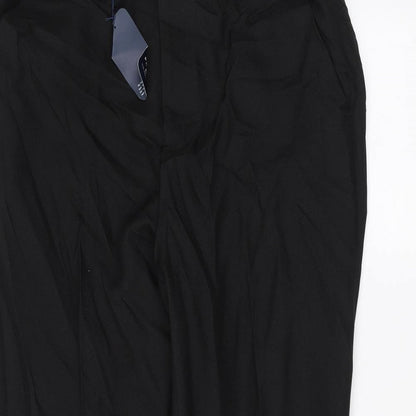 PREMIER MAN  Womens Black   Trousers  Size 8 L27 in