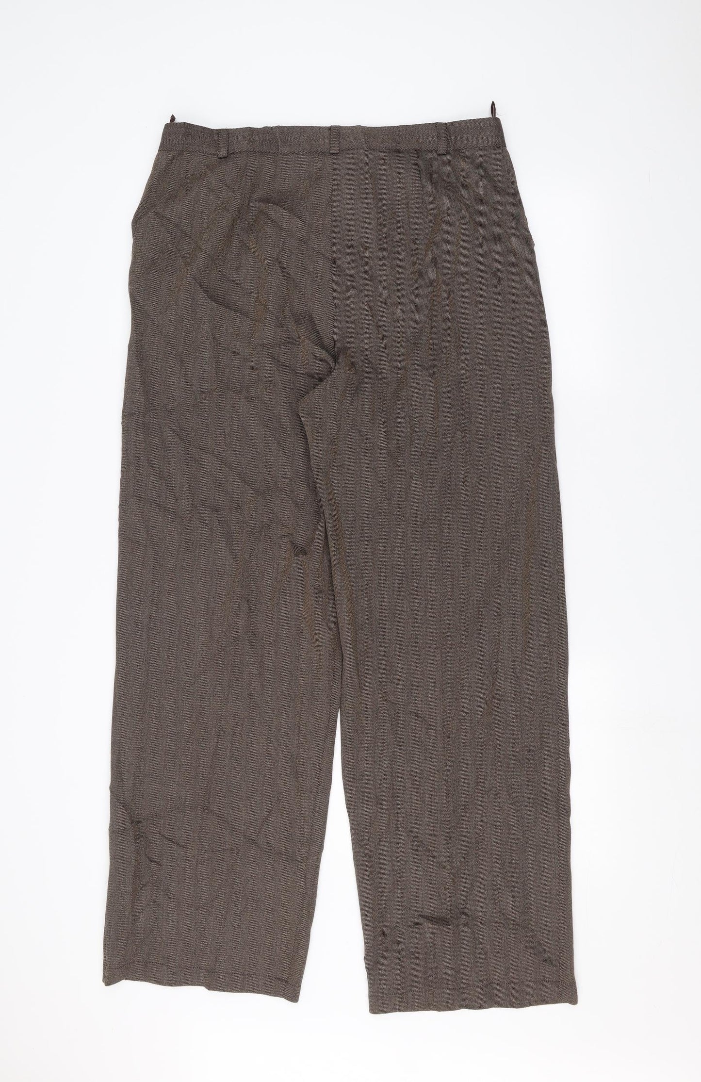 Dialogue Womens Brown   Trousers  Size L L28 in