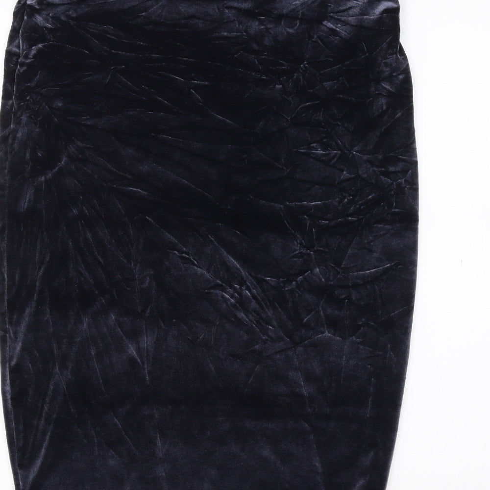 Costes Womens Blue   A-Line Skirt Size XL