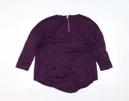 Primark Womens Purple   Pullover Jumper Size S