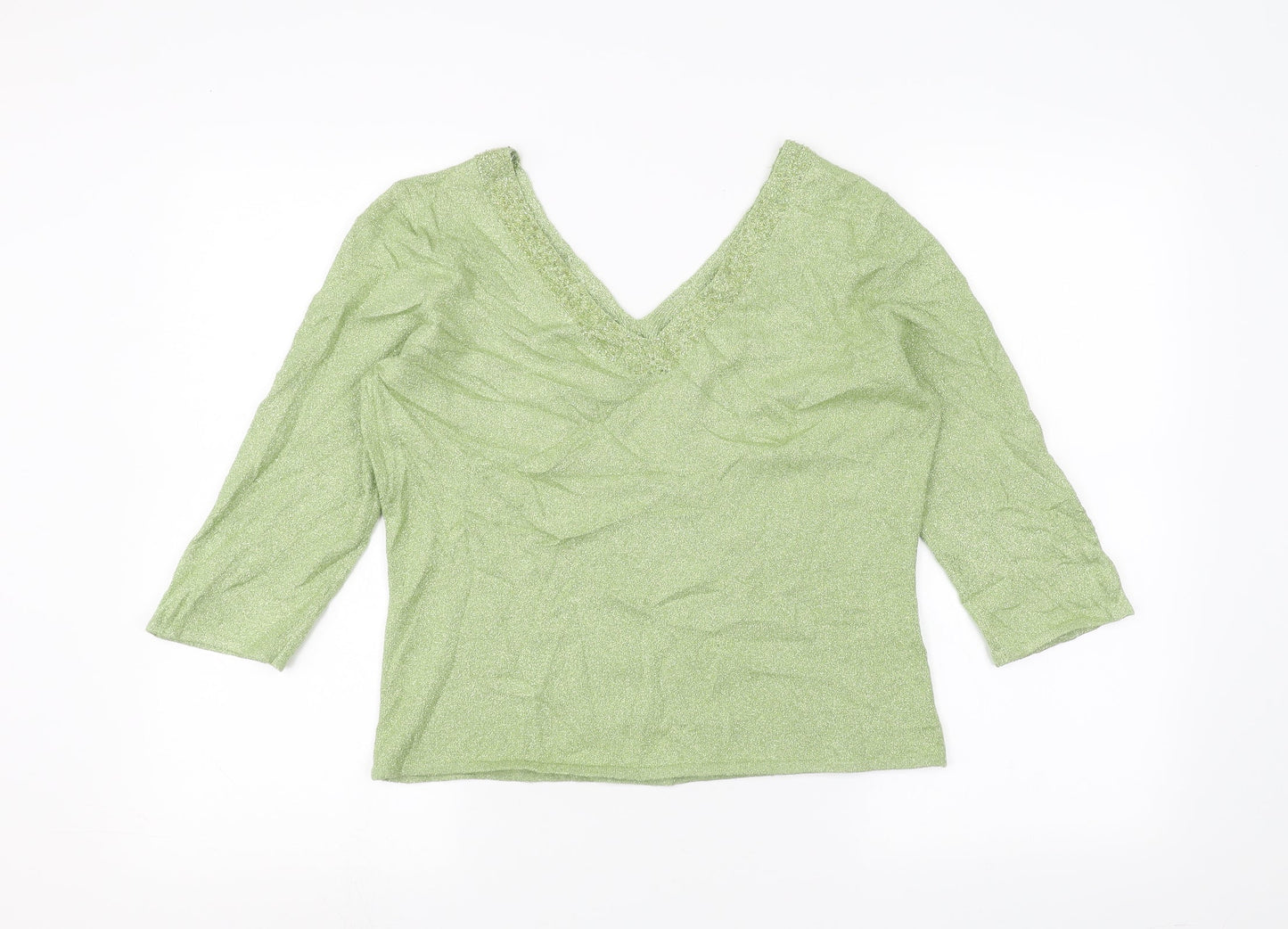 Womens UK Size 12 Minuet Green Pullover Jumper