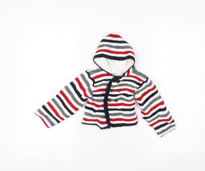 Nursery Rhyme Baby White Striped  Jacket  Size 3-6 Months