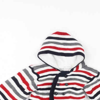 Nursery Rhyme Baby White Striped  Jacket  Size 3-6 Months