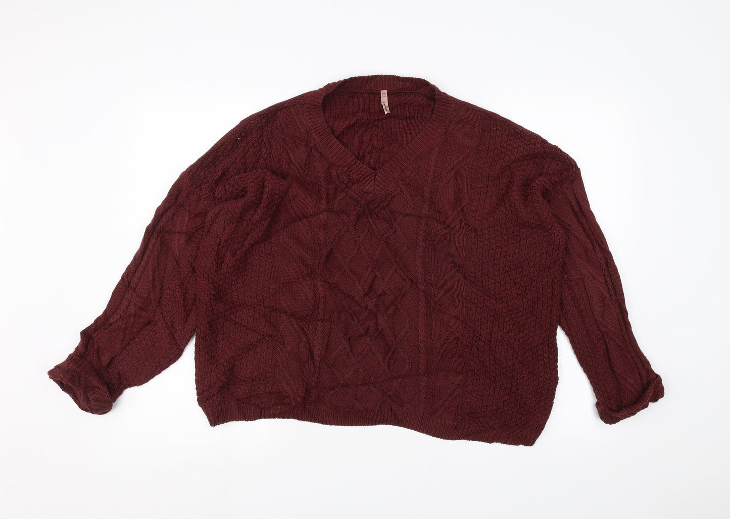 sweete Womens Red   Pullover Jumper One Size