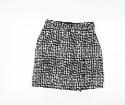 F&F Womens Black   A-Line Skirt Size 8