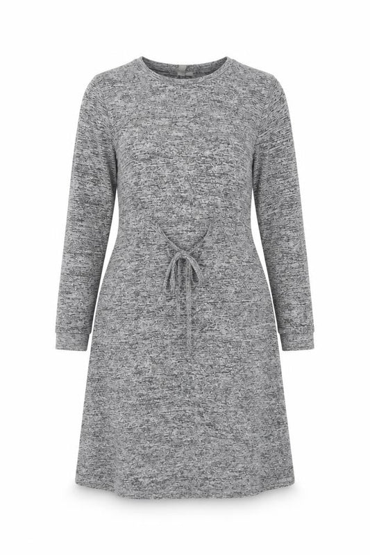 Front view of ASOS women’s grey a-line, size UK 10