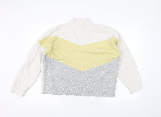 Womens UK Size L Oasis White Pullover Jumper