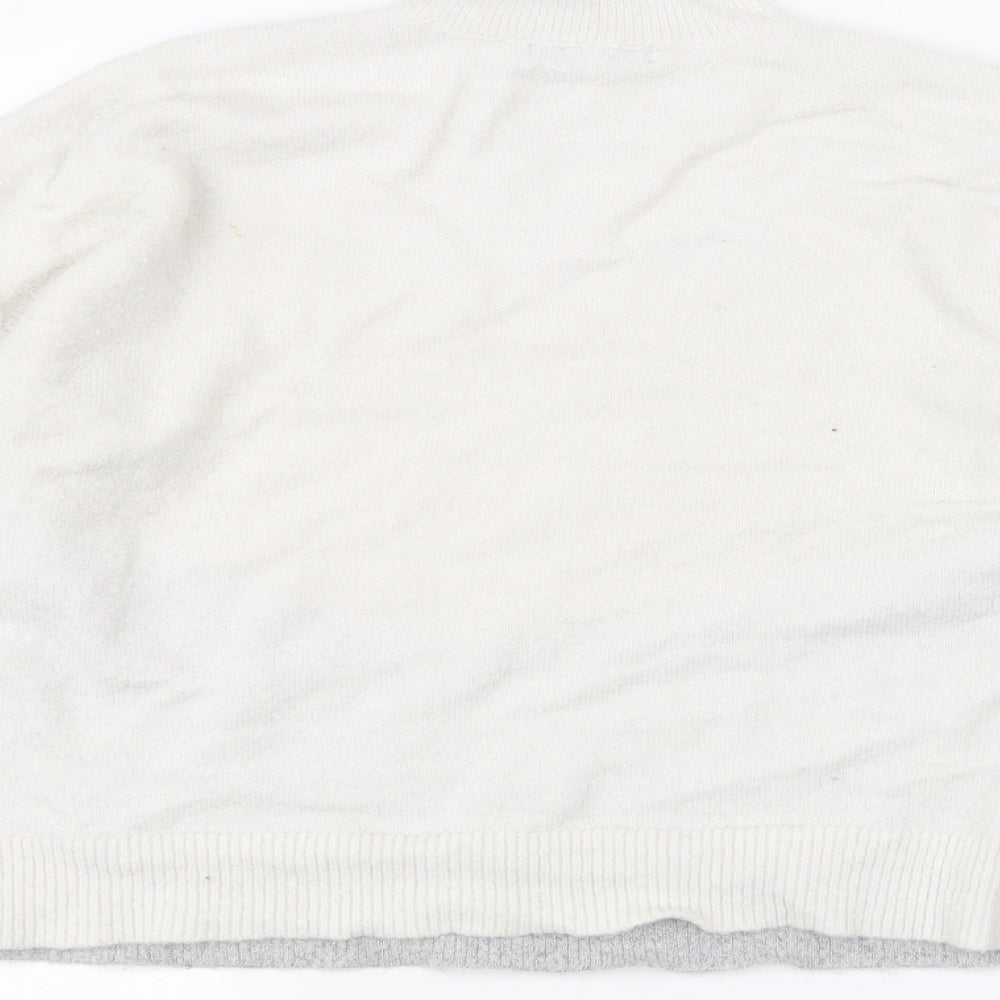 Womens UK Size L Oasis White Pullover Jumper