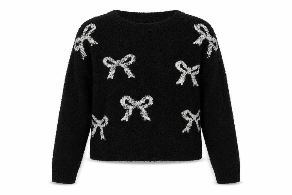 Womens UK Size 10 Love knitwear Black Pullover Jumper