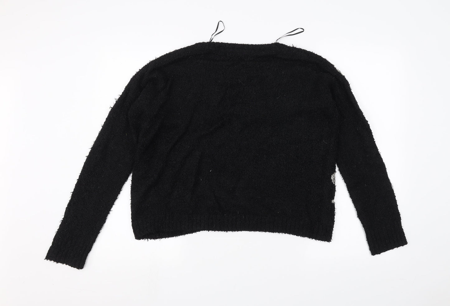 Womens UK Size 10 Love knitwear Black Pullover Jumper