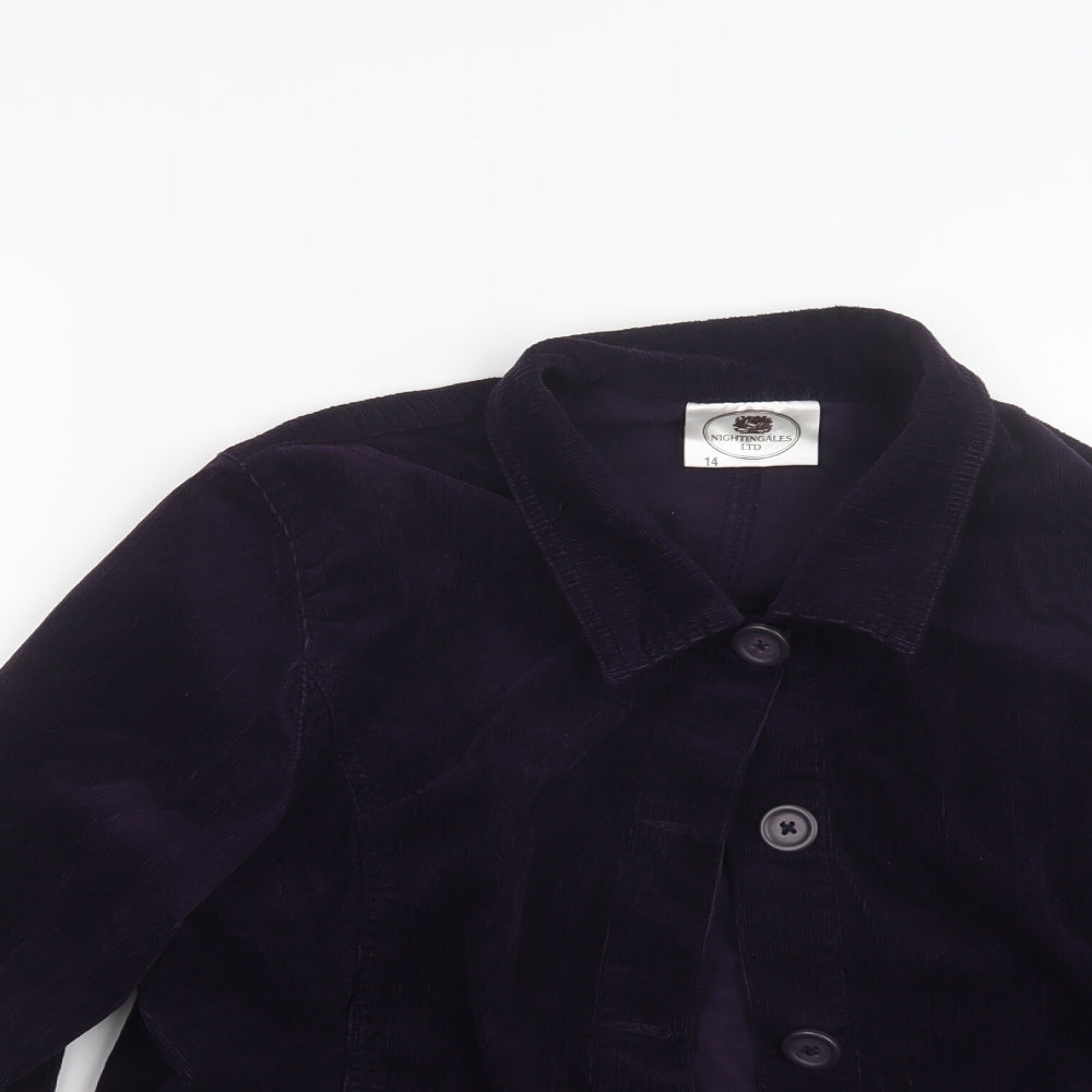 Womens UK Size 14 Nightingales Purple Jacket