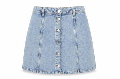 Divided by H&M Womens Blue  Denim Straight & Pencil Skirt Size 12