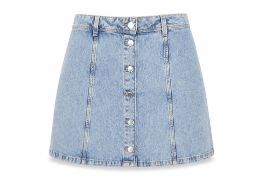 Divided by H&M Womens Blue  Denim Straight & Pencil Skirt Size 12