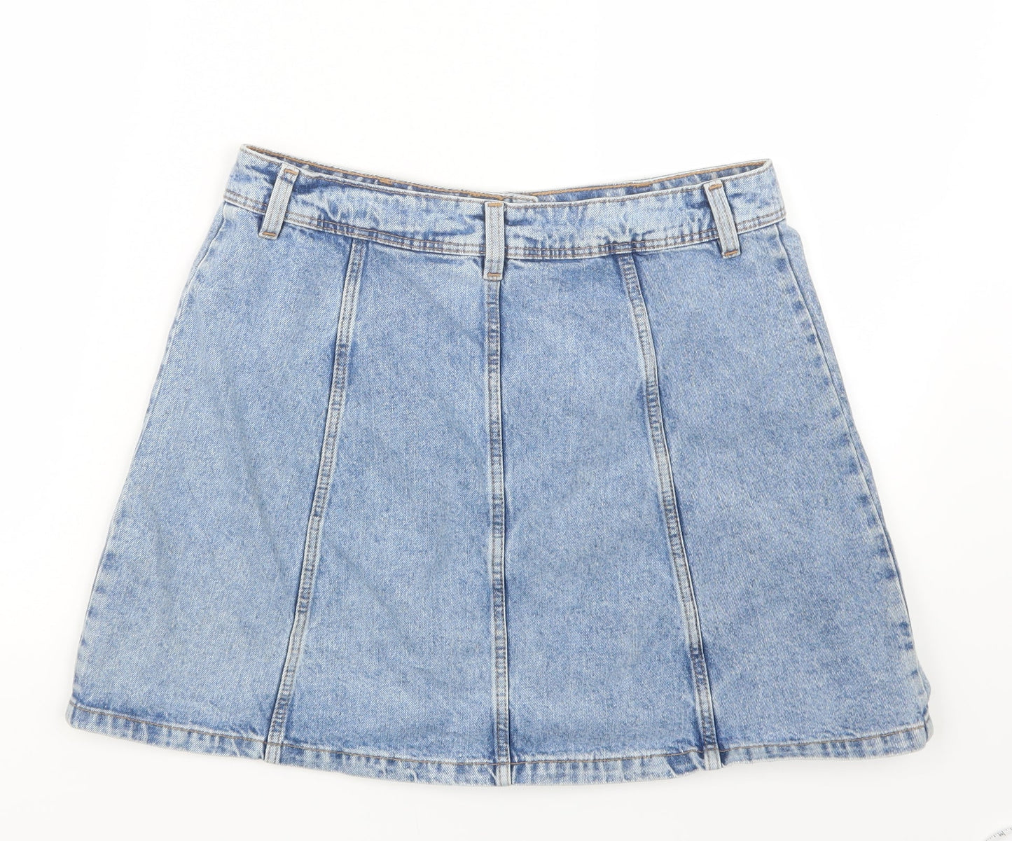 Divided by H&M Womens Blue  Denim Straight & Pencil Skirt Size 12