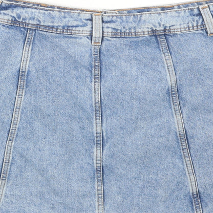 Divided by H&M Womens Blue  Denim Straight & Pencil Skirt Size 12