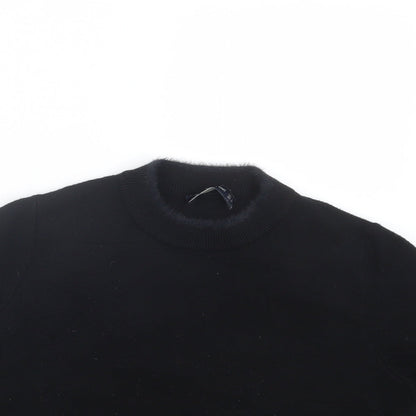Zara Womens Black  Knit Pullover Jumper Size M