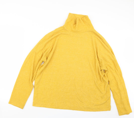 Womens UK Size L H&M Yellow Pullover Jumper
