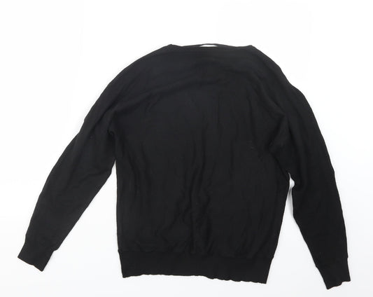 Primark Womens Black  Knit Pullover Jumper Size 10