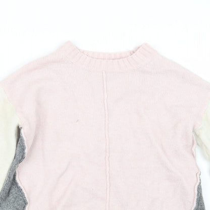 Womens UK Size S Marks and Spencer Pink Pullover Jumper