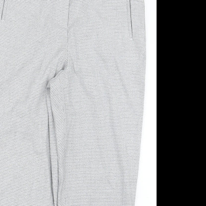 Carolina Belle Womens Grey Houndstooth  Trousers  Size 14 L25.5 in