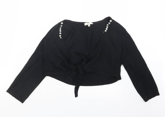 CC Womens Black   Cardigan Jumper Size S