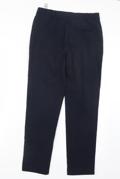 Womens UK Size 10 Marks and Spencer Regular Fit  Blue Trousers