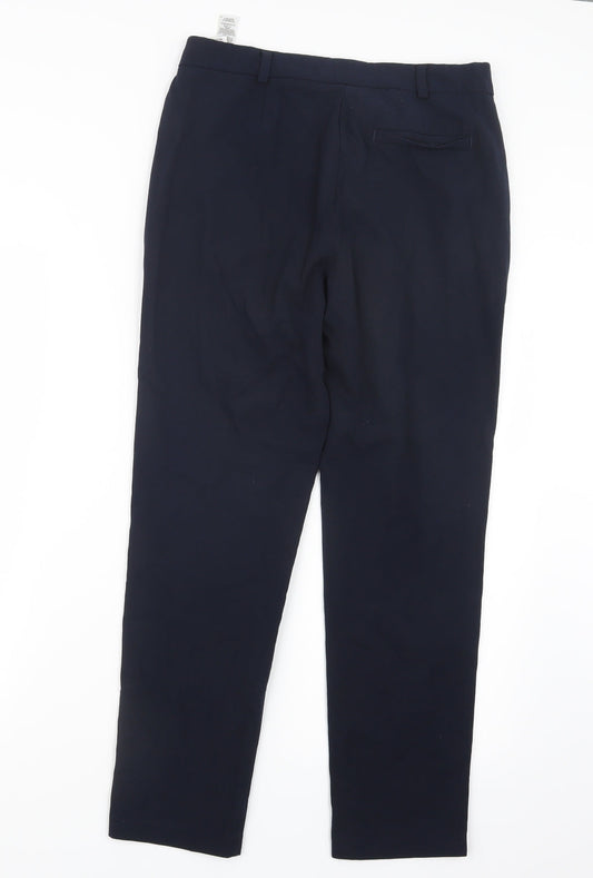 Womens UK Size 10 Marks and Spencer Regular Fit  Blue Trousers