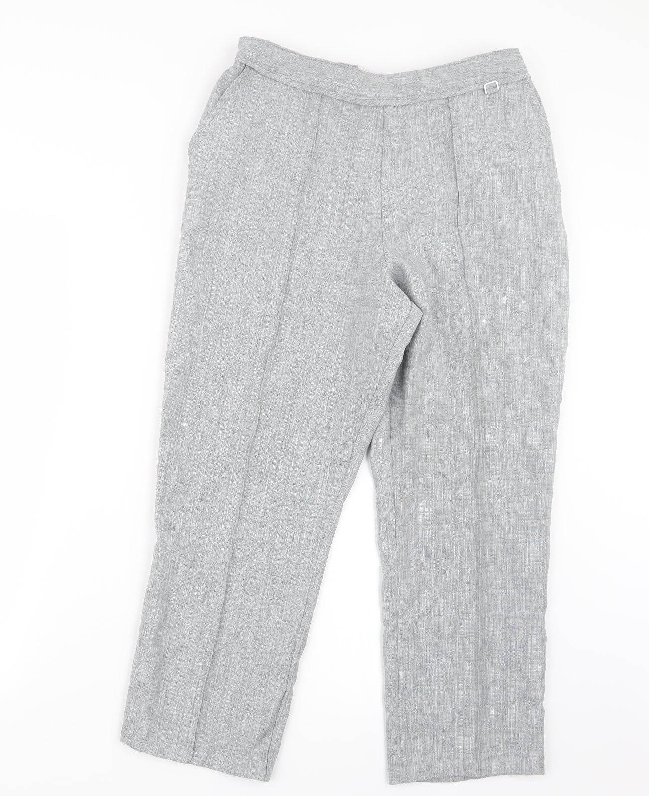 Womens UK Size 12 Marks and Spencer Regular Fit  Grey Trousers