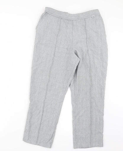 Womens UK Size 12 Marks and Spencer Regular Fit  Grey Trousers