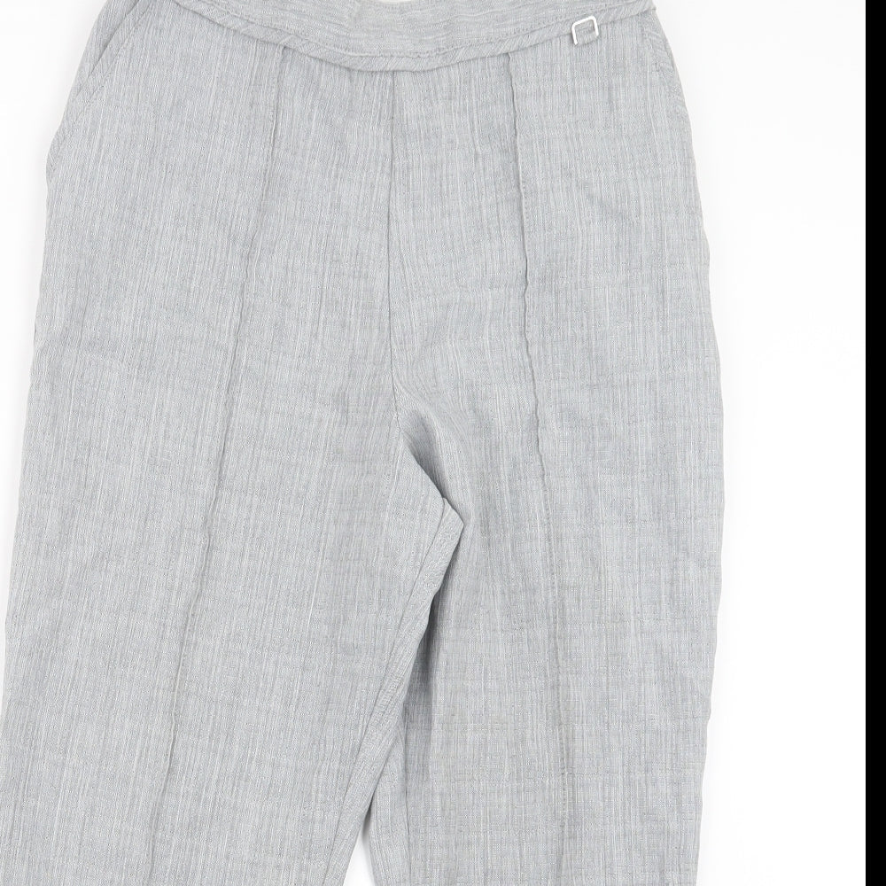 Womens UK Size 12 Marks and Spencer Regular Fit  Grey Trousers
