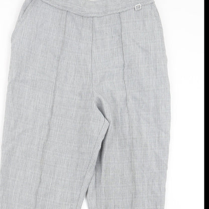 Womens UK Size 12 Marks and Spencer Regular Fit  Grey Trousers