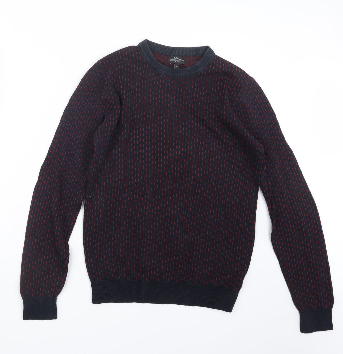 NEXT Mens Blue  Knit Pullover Jumper Size S