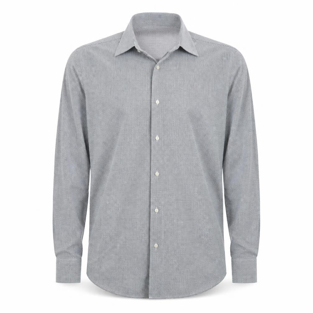 Mens UK Size 15.5 NEXT Black  Button-Up Long Sleeve Casual Shirt