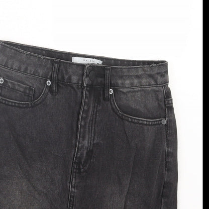 New Look Womens Black  Denim Straight & Pencil Skirt Size 6