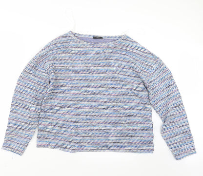 Womens UK Size 14 M&Co Blue Pullover Jumper