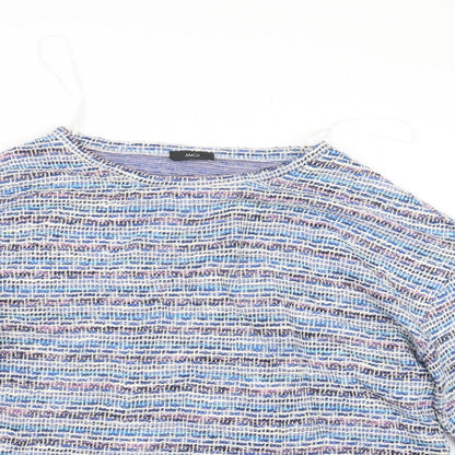 Womens UK Size 14 M&Co Blue Pullover Jumper