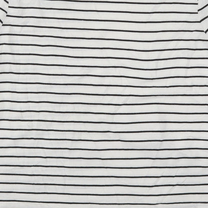 Atmosphere Womens White Striped  Pullover Jumper Size 12