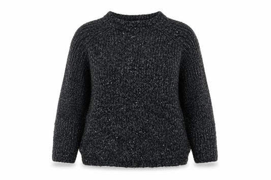 Womens UK Size 14 Nutmeg Grey Pullover Jumper