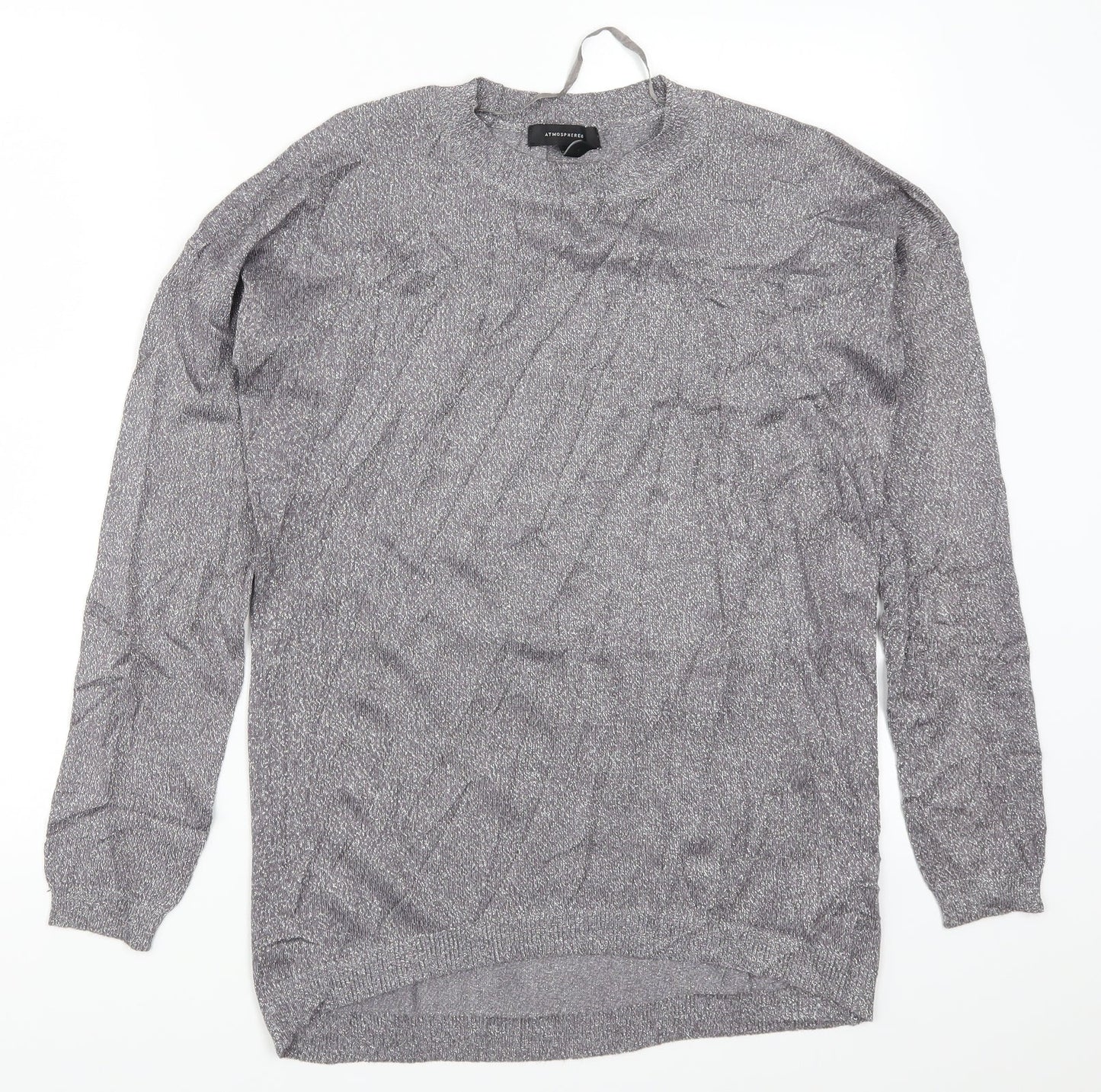 Womens UK Size 8 Atmosphere Grey Pullover Jumper